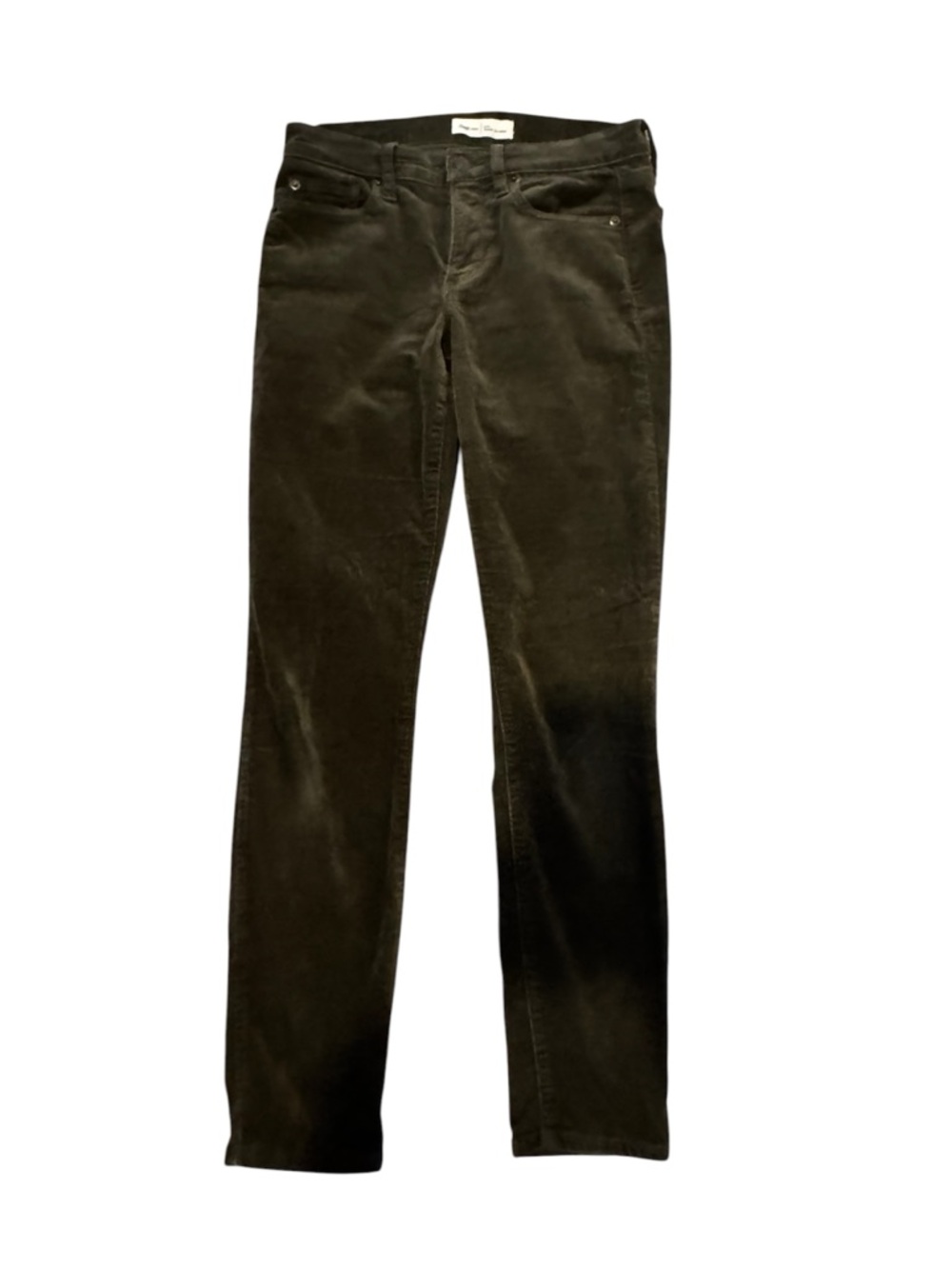 GAP Skinny Corduroy Pants in Dark Olive